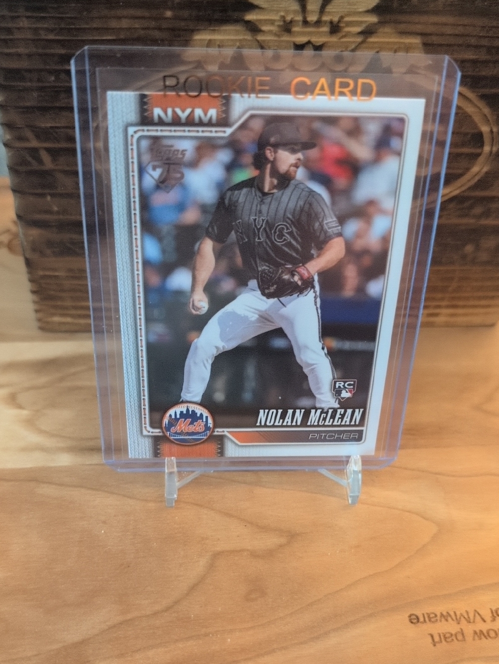 2026 Topps Nolan McLean 75th Anniversary Rookie Card Mets